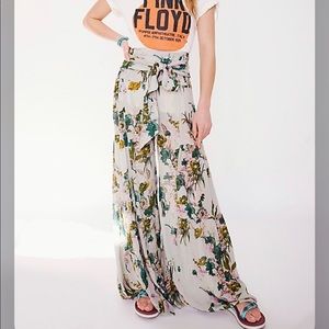 Free People Aloha printed wide leg pants